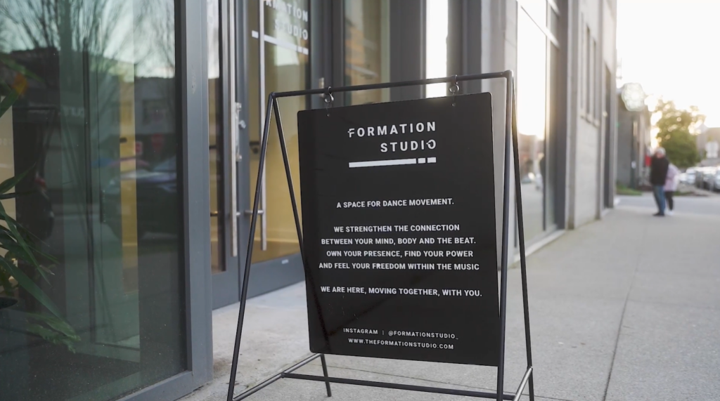 A still of Formation studio's sign from Making It, While Making a Difference