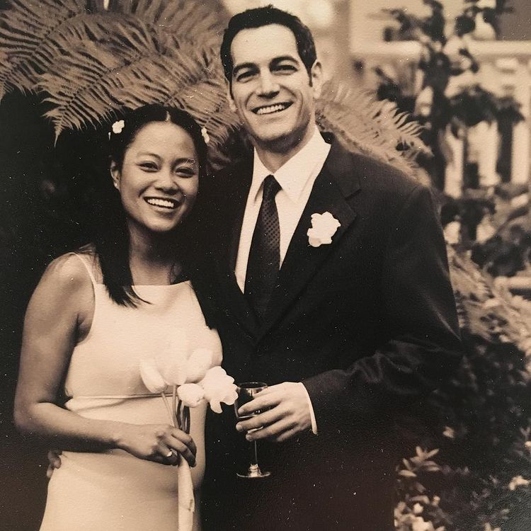 Parents: a Filipina wife with her white husband.