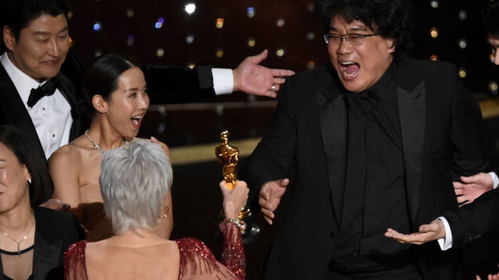 Bong Joon Ho Parasite at Oscars