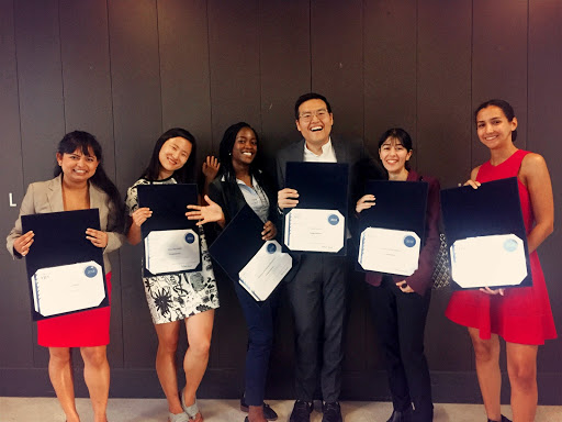 Canadian students at the HEC Paris MBA Scholarship awards ceremony