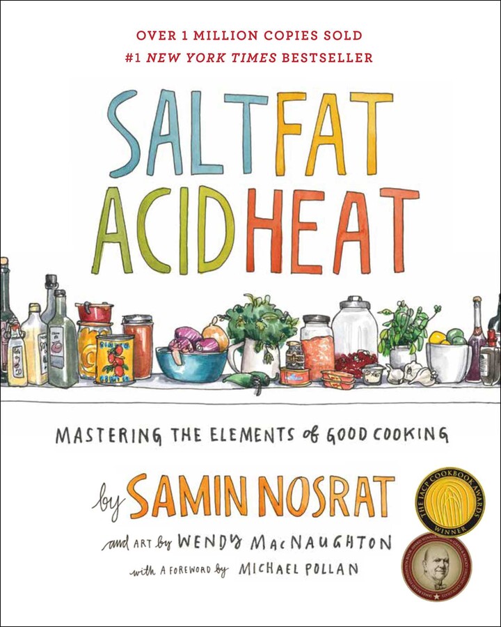 Best books about food by Asian authors: Salt, Fat, Acid, Heat by Samin Nosrat