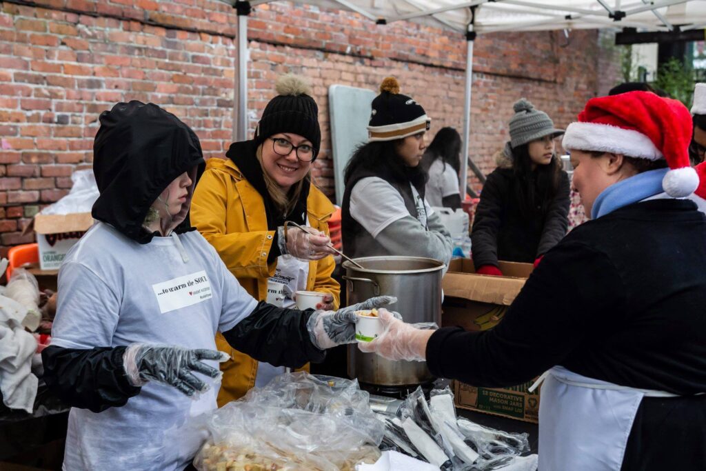 Volunteers at the Vancouver Street Store