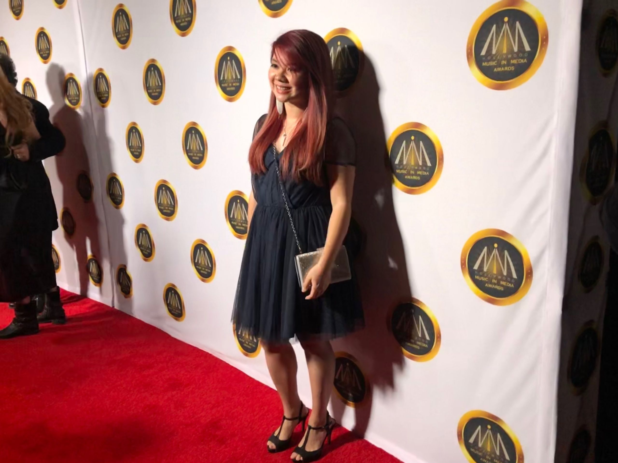 Film composer and finalist Jaimie Pangan at the 2019 Hollywood Music in Media Awards