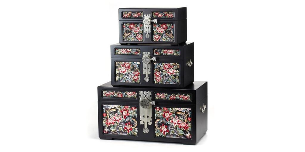 Hahm boxes, a Korean wedding tradition.