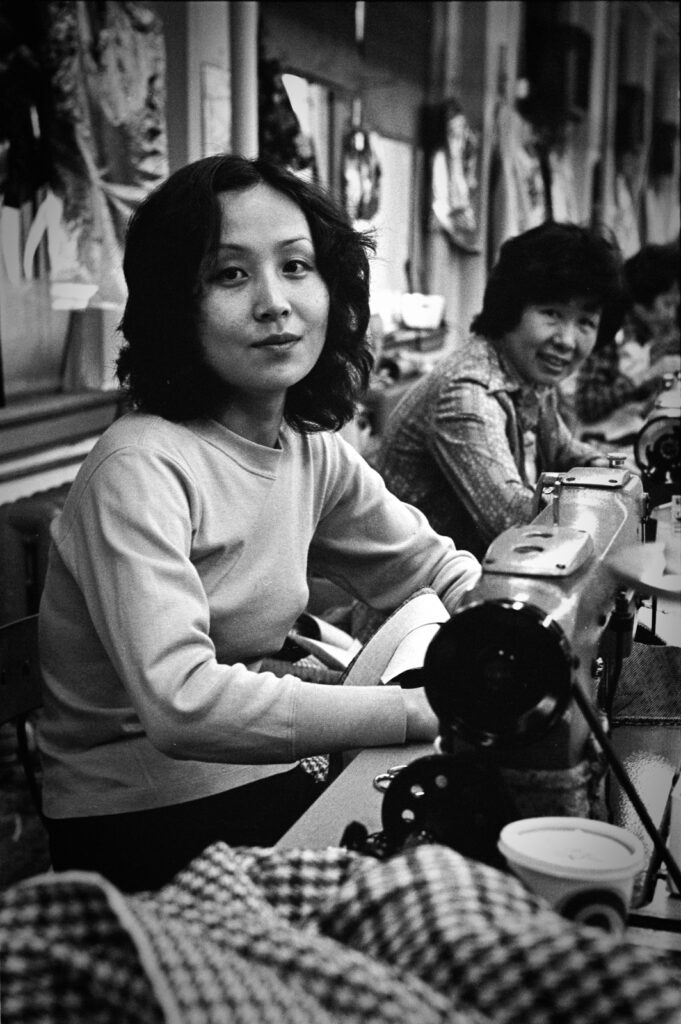 Harvey Wang, “Chinese Garment Workers,” photograph, circa 1983. Courtesy of Harvey Wang