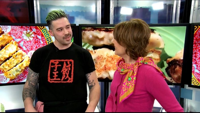 Gloria Macarenko interviews Matthew Murtagh-Wu for the CBC on his dumpling business.