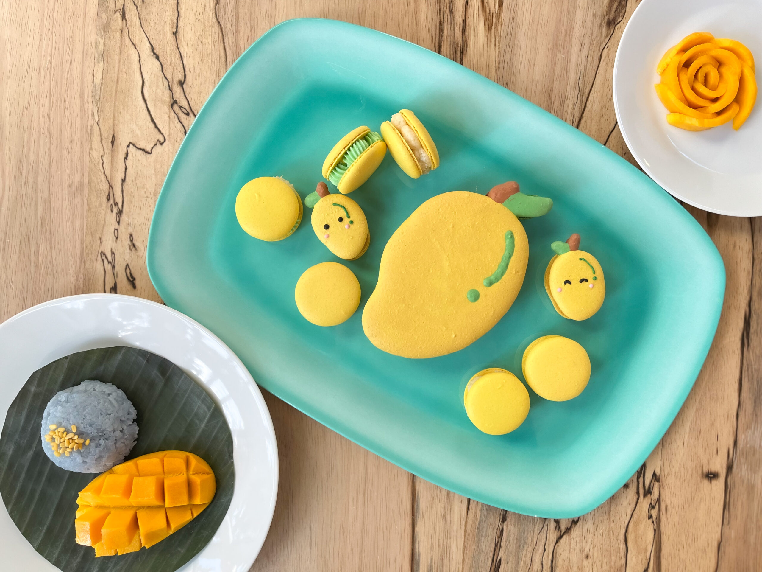 mango sticky rice macaron love through food tanantha couilliard