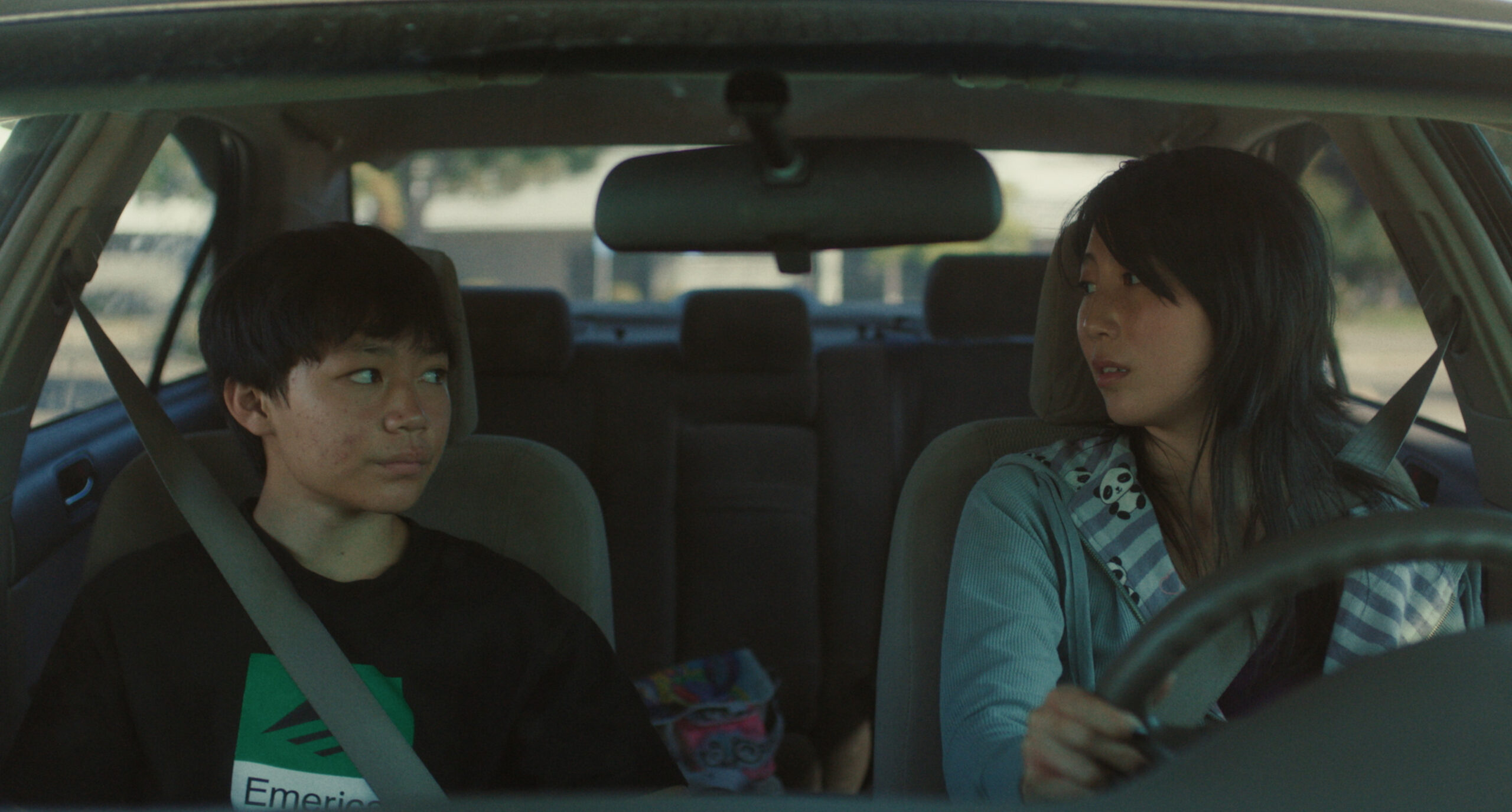 Izaac Wang as "Chris Wang" and Shirley Chen as "Vivian Wang" DÌDI