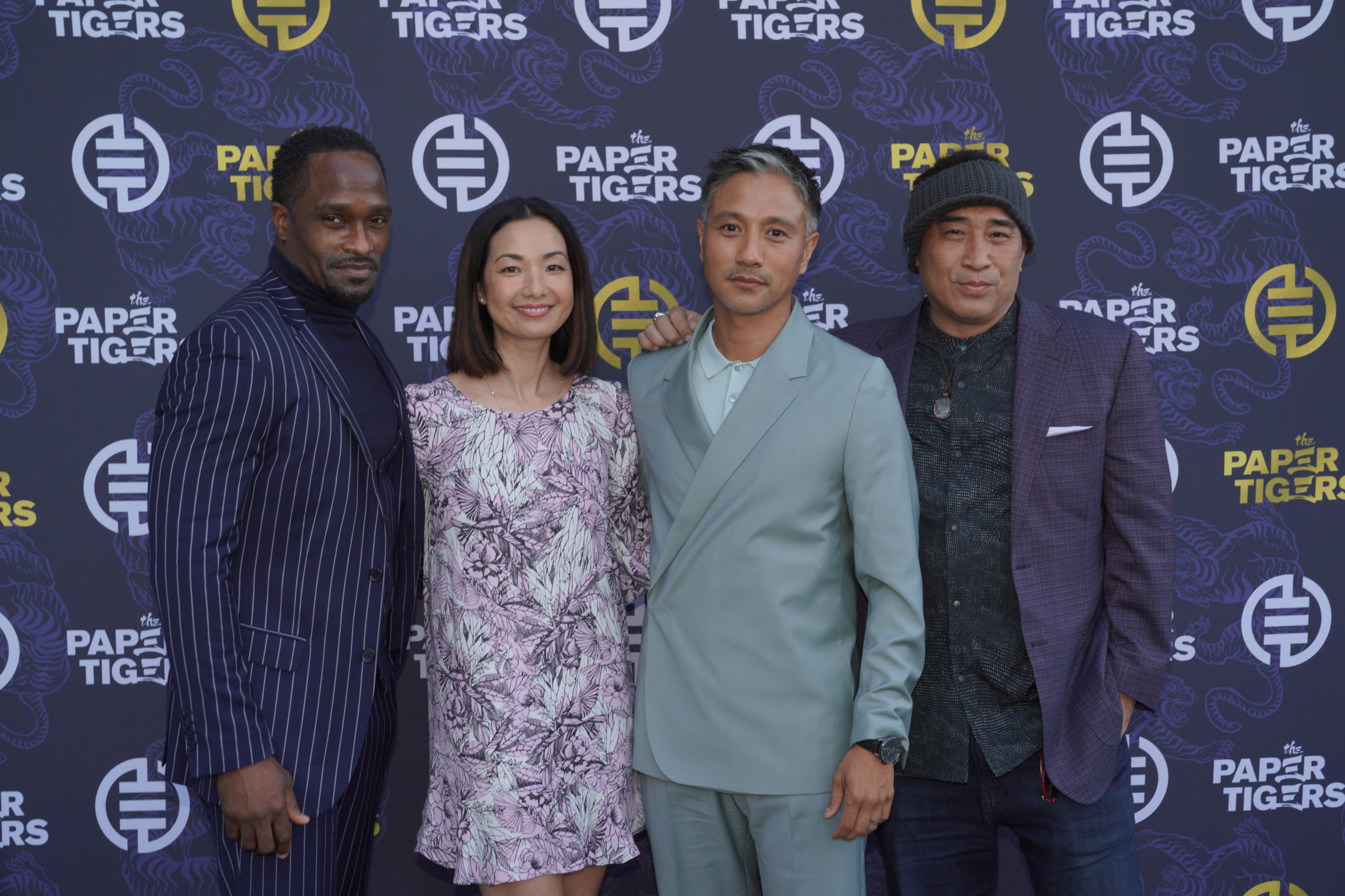 lead actors of The Paper Tigers at premiere