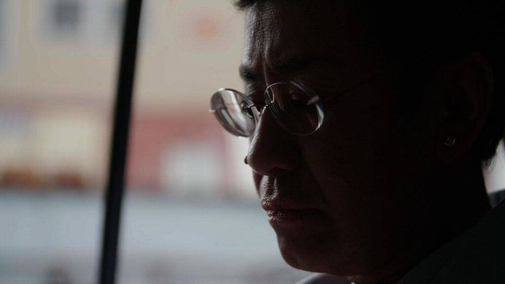 A still image of Maria Ressa from the documentary, A Thousand Cuts by director Ramona S. Diaz