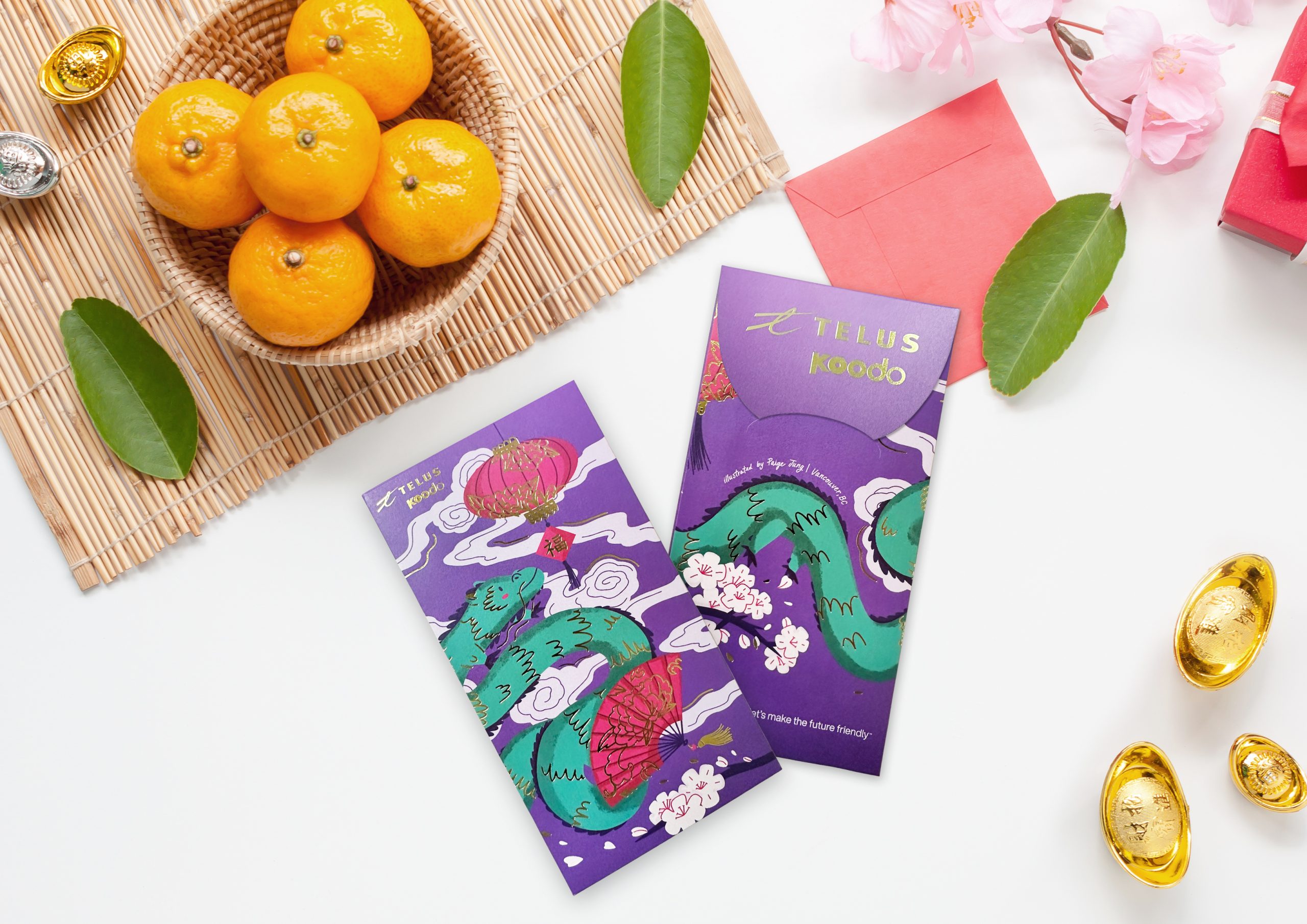Chinese Canadian artist Paige Jung selected as first-ever artist collaboration for TELUS Lunar New Year lucky envelopes