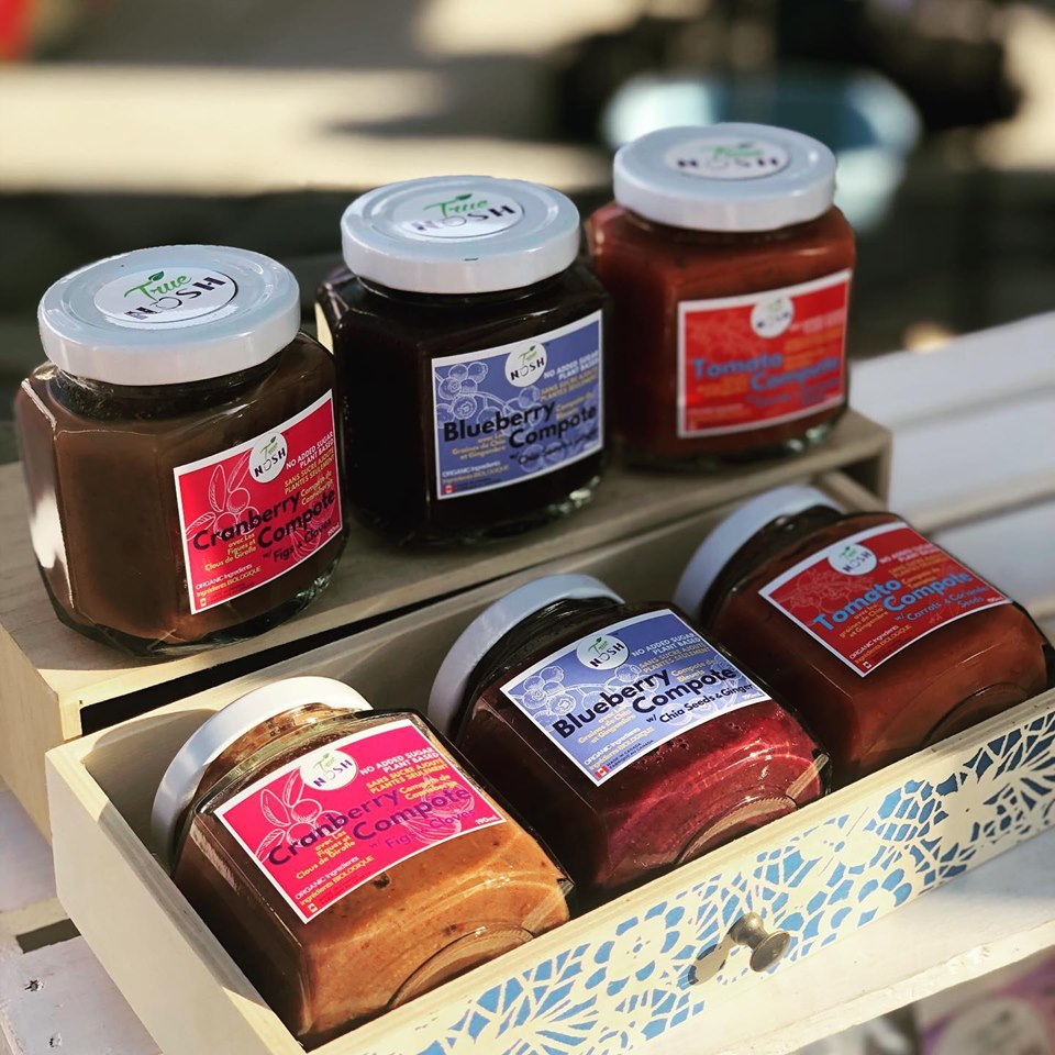Various flavors of compote from True NOSH