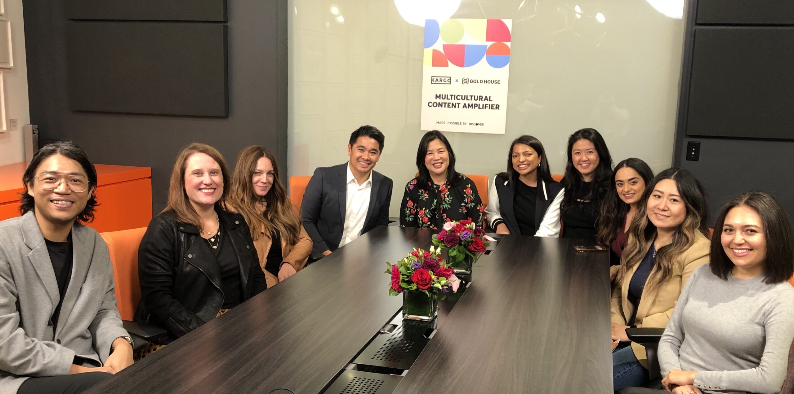 Group photo of the Kargo Discover Cold Tea Collective MCA Program's AAPI Publishers cohort