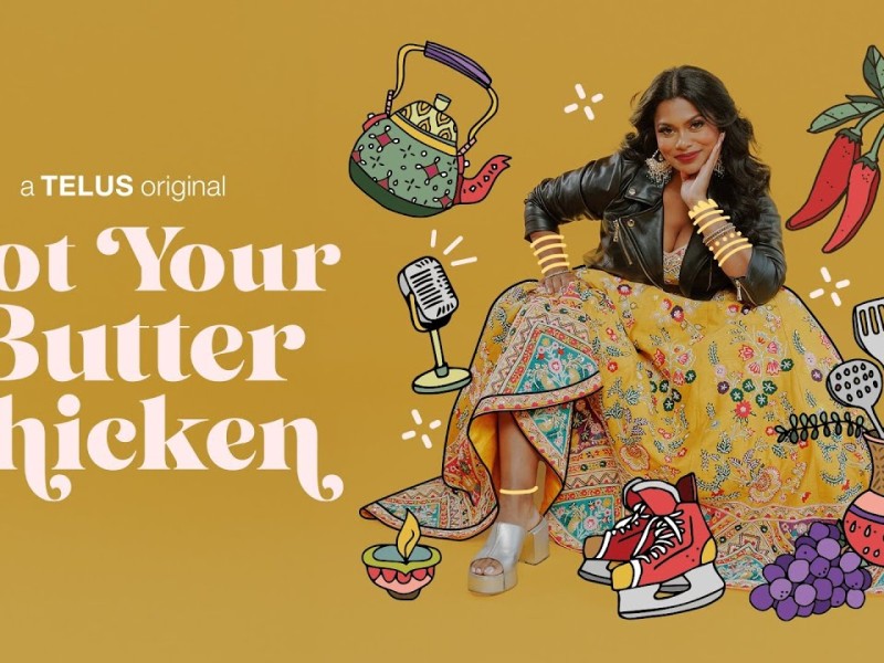 Not Your Butter Chicken with South Asian food icons